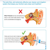 500ML Otitis media infection cleaning Electric Smart Ear Clean remover earwax cleaning inflammation irrigator Safe and efficient