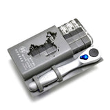 SET-A , Phillips Slotted Hex Screwdriver , Multifunctional Folding wrench set , Mini Ratchet Wrench Tools,H021