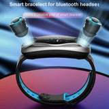 T90 Bluetooth 5.0 Earphone Smart Watch Men Women Siri Fitness Bracelet Health Tracker Multi- Sport Watch for Xiaomi Apple