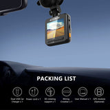 4K Dual Lens Dash Cam WiFi GPS HD 1080P Auto Digital Video Recorder Dashcam Camera Night Vision G-Sensor Car DVR