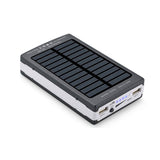 New original Dolidada Auceen Real 20000mAh Solar Power Bank+ LED Camping Light Backup Battery Charger Portable Rechargeable
