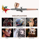 Mini Air Compressor Kit Air Brush Paint Spray Gun High Pressure Airbrush For Nail Art Tattoo Craft Cake Nano Fog Mist Sprayer