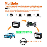 Car Battery Charger 12V 6A Intelligent Fast Charging Pulse Repair Type Full Auto-Stop Dual-Mode Lead Acid for Motorcycle