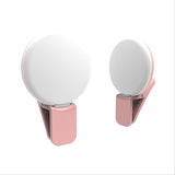 2022.1pcs Rechargeable Mini LED Flash Beauty Fill Light Portable Selfie Ring Flash LED 9 pcs Bulbs Beauty Light for Phone