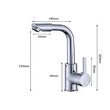 Bathroom Cold And Hot Faucets Deck Mounted Stainless Steel Mixer Water Tap Ceramic Valve Durable Faucets For Kitchen Household
