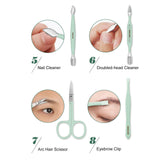 16pcs Manicure Tool Kit Portable Nail Clippers Set with Ear Spoon  Nail File Trimmer Eyebrow Scissors Dead Skin Removal Tool