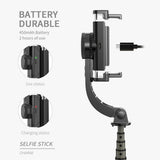 Handheld Gimbal Stabilizer Smartphone Bluetooth Selfie Stick Holder Adjustable Stand Mini Extendable Selfie Stick Tripod In Live