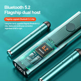 S11 Smart Digital Display Bluetooth Headset Wireless Foldable HIFI Headset Stereo Waterproof Sports Earphone With Charging Box