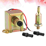 Universal 12V Copper Oil Burning Pump Car Refitting Fuel Pump for Automotive Car Vehicle 1PC