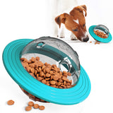 Pet Leakage UFO Feeder Toys Dog Food Interactive Playing Chasing Chewing Bowl Treat Dispenser Ball Toy