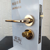 Zinc Alloy Bedroom Silent Anti-theft Door Lock Home Mechanical Split Golden Door Locks Handle Furniture Hardware Accessories