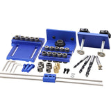 DIY Woodworking Tools Set Log Tenon Hole Punch Combo Triple Punch Locator Woodworking Hole Saw Woodworking Hole Opener Tool
