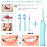 Dental Scaler Tooth Calculus Remover Ultrasonic Tooth Cleaner Tartar Remover Dental Tool Set High Frequency Teeth Whitening Tool