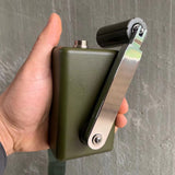 High Power Portable Hand Crank Phone Charger 30W/0-28V Metal Emergency Dynamo Generator