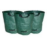 2pcs Refuse Sack Woven Cloth Rubbish Leave Garden Waste Bag Reusable Foldable Cleaning Heavy Duty Collecting With Handle Trash
