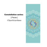 2021 New PVC Beautifully Constellation Printed Yoga Mat 6MM Beginner Non-slip Fitness Mat for Gym Home Travel Pad