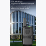 2 Pcs M2 Mini Walkie Talkie 16 Channels UHF 400-470MHZ USB Charging Handheld Wireless Office Hotel Dining Walkie Talkie