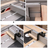 Miter Gauge Strengthen Aluminium Profile Fence W/ Track Stop Table Saw Router Angle Miter Gauge Saw Assembly Ruler Tool450-800MM