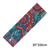 30*100cm Cooling Sports Towels Yoga Mat Cover Towels Non-slip Gym Fitness Printed Microfiber Travel Quick-drying Cushion Pilates