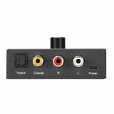 192KHz DAC Converter Digital Optical Coaxial to Analog Stereo Left Right RCA 3.5mm Jack Adapter for DVD Player for PS3 for PS4