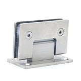 Hardware Hinge 90 Degree Opening 304 Stainless Steel Hinge Wall Mounted Glass Shower Door Hinge 6-12mm Hinge With Clamping Screw