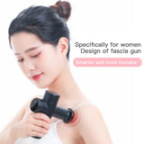 Massage Gun Fascia Gun Sport Therapy Muscle Massager Body Relaxation Pain Relief Slimming Shaping 4 Heads Fascia Gun Dropship