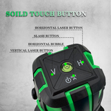 Laser Level Green Radius 2/3/5 Cross Lines Self-Leveling 360 Rotatable Indoor Outdoor Alternating Direct Horizontal Vertical
