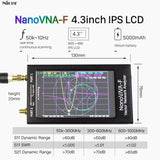 4.3&quot; LCD Display NanoVNA VNA NANOVNA-F HF VHF UHF Vector Network Analyzer Antenna Analyzer Aluminum Case 5100mAh Battery