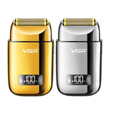 VGR cordless barber hair electric shaver for men beard body hair trimmer rechargeable razor bald head fade shaving machine