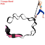 Yoga Strap Stretch Straps 12-segment Yoga Belt for Physical Therapy Pilates Dance Gymnastics Stretching Fitness Band Non-Elastic