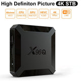 X96Q H313 4K 60 Fps TV BOX 2.4G WIFI HDMI-compatible Smart TV BOX Network Set Top Box Player Support Security Digital Card