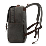 Canvas capacity business Schoolbag large backpack backpack outdoor leisure travel computer bag vintage men's bag