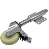 2"/3"/4" Nylon Gate Wheel Spring Loaded Swivel Caster with Brake 220lbs Load Capacity