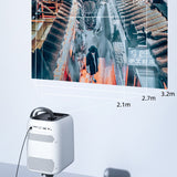 New X6 portable mini projector Home office 1080P HD video playback machine 4K video playback DC/HDMI/USB/TF interface
