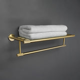 Golden Towel Rack Towel Bar Ring Brushed Gold Hardware Set Robe Coat Hook Toilet Tissue Paper Holder Bathroom Accessories Kit