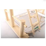 Parrot Standing Training Frame Bird Playground with Food Tray Pet Supplies PXPC