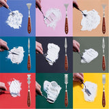 9 pieces/set of stainless steel palette knife oil painting texture knife acrylic paint paint color mixing professional art tools