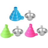 6 Pack 3D Printer Accessories Include Collapsible Silicone Funnels and Stainless Steel Resin Filter Cups