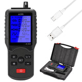Co2 Meter Co2 Sensor Detector Air Quality Monitor Air Analyzer with Temperature Humidity Display 400-5000PPM Measuring Range