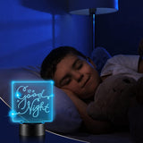 6 Sets 3D Night LED Light Lamp Bases Adjustable 16 Colors 4 Modes Acrylic Lamp Base For Restaurant Room (Square Style)