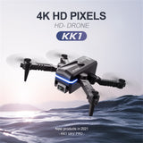 NEW 2021 KK1 Mini Drone 4K HD Single Dual Camera Drone WiFi Fpv Air Pressure Altitude RC Drone Kid Toy GIft