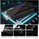 Red+Blue Dual USB Current Voltage Tester DC Digital Battery Charger Voltmeter Ammeter Detector Power Bank Charger Indicator