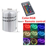Spiral Hole LED Wall Lamp Dimmable Spiral Lamp with Remote Control Lamp To Decorate Family KTV Bar Wedding Party Hall Lights