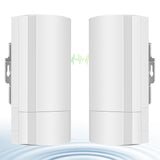 5.8G Point to Point Wireless Bridge CPE58G 100Mbps Wired Speed Dialing Outdoor CPE with 12dBi WiFi Antenna 1.3mi Transmission
