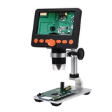 4.3 Inch 1080P Wifi Video Microscope 1000X, Microscope and Telescope with Adjustable Aluminum Alloy Stand/ 8 LED Lights