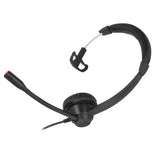 Single Ear Telephone Headset Noise Reduction Volume Adjustment Mute USB Business Headphone with Mic for Home Office Call Center