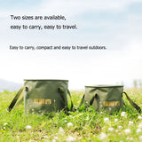 13L/20L Collapsible Bucket Portable Waterproof Water Container Storage Bag Folding Bucket Outdoor Portable Fishing Barrel Tools