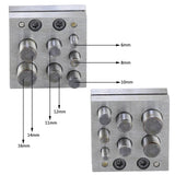 Jewelry Disc Cutter Punch Set Metal Circle Cutting Punching Tools Jewelry Making Punch