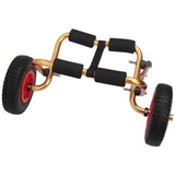 8in Kayak Trolley Accessory Aluminium Alloy Kayak Canoe Wheel Dolly Boat Carrier Trolley Load 80kg Cart Transport Lifting Tool