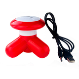 1 PC Whole Body Vibration Mini Massager Household USB Plug-in Handheld Electric Triangular Acupoint Instrument